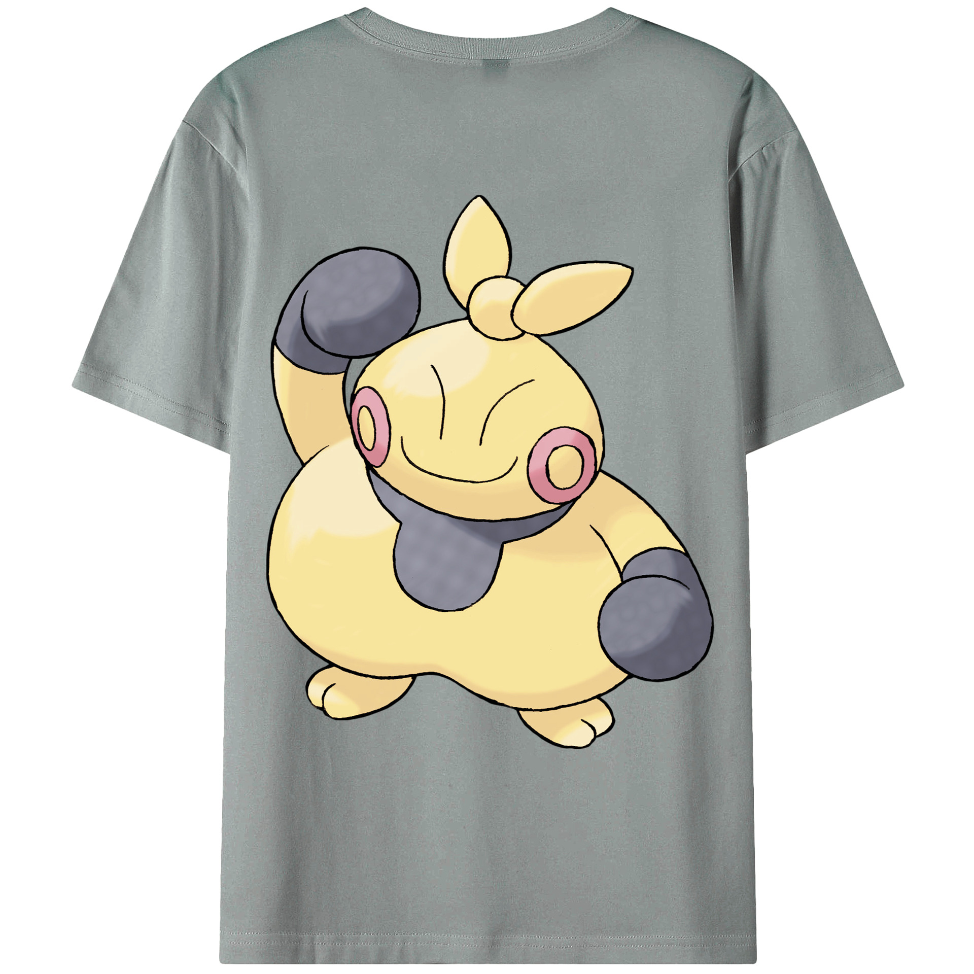 （画像用） ポケットモンスター Pokémon 綿100％ メンズ半袖Tシャツ（バックプリント） 通気性